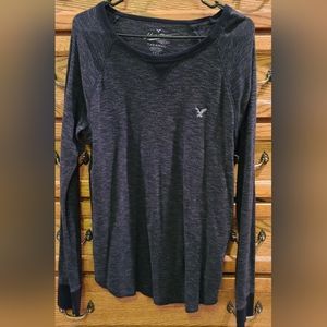 Men's American Eagle Shirt, Black, Size Medium